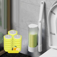 Toilet brush*1+18PCS Refills (LEMON)