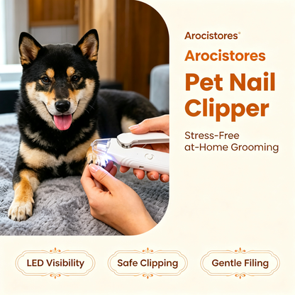 The 2-in-1 design prevents injury to your pet when trimming nails.