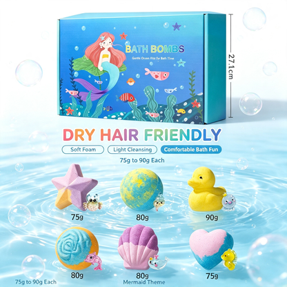 🛁 60% OFF |🌊 Ocean Theme Bath Bombs | Foamy Bath Time & Fun Gift Idea ✨