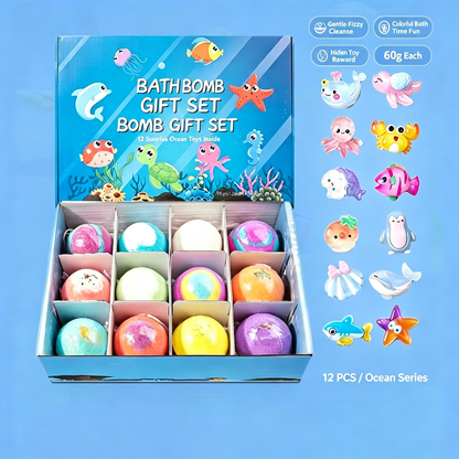 🛁 60% OFF |🌊 Ocean Theme Bath Bombs | Foamy Bath Time & Fun Gift Idea ✨