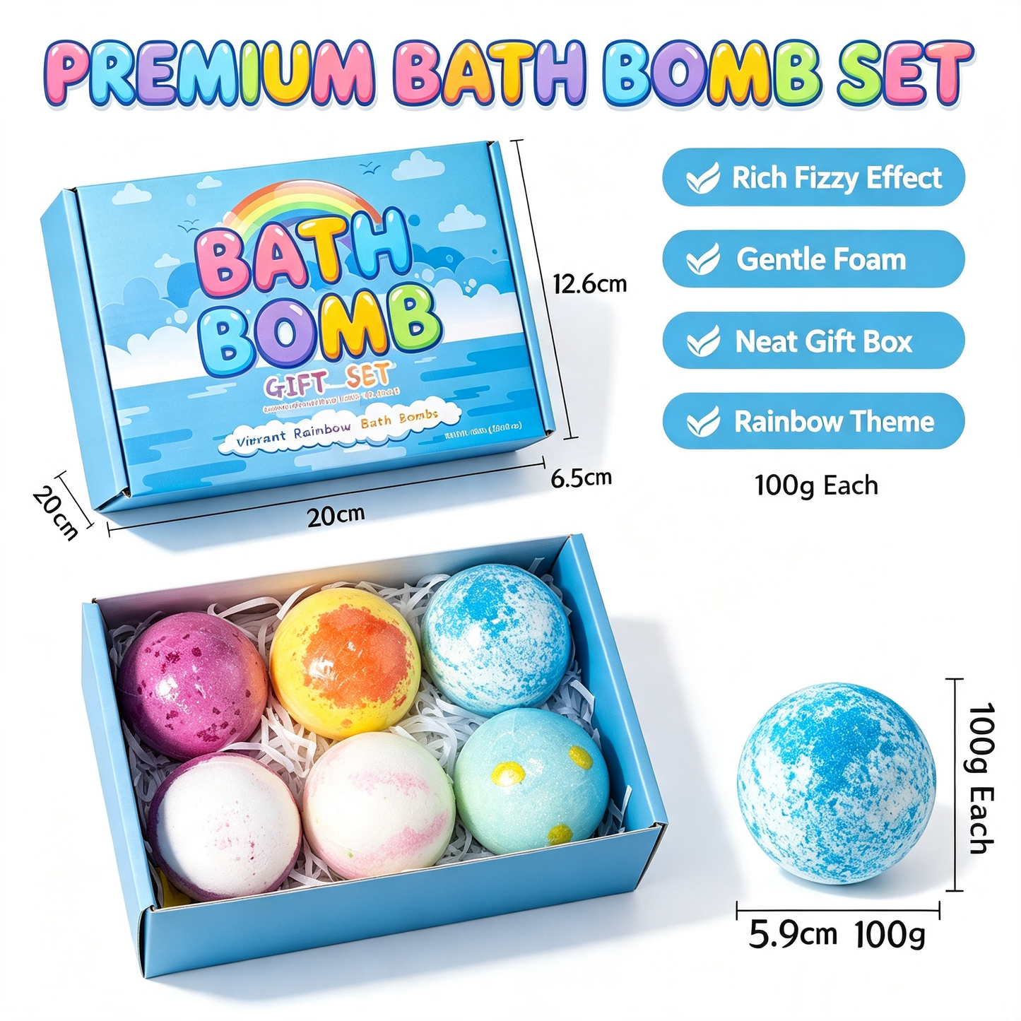 🛁 60% OFF |🌊 Ocean Theme Bath Bombs | Foamy Bath Time & Fun Gift Idea ✨