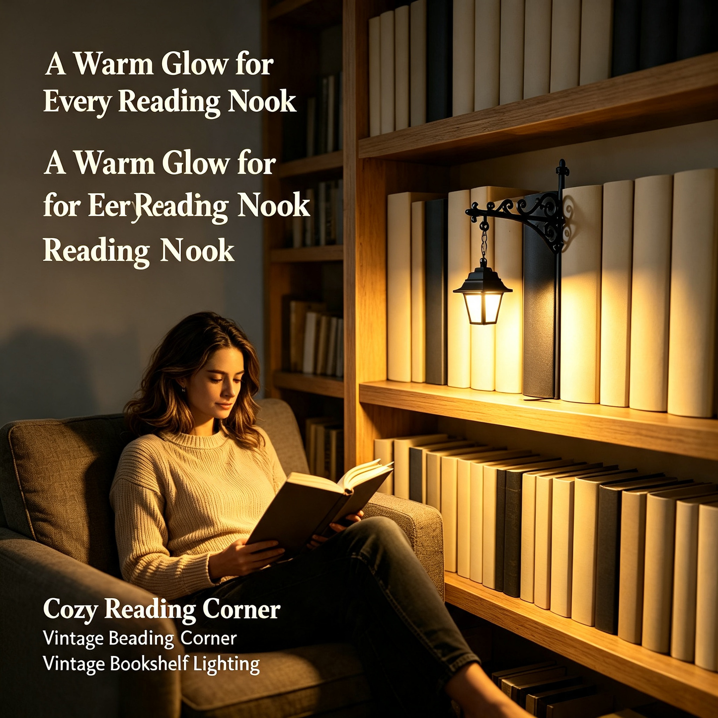 Library Lantern-Decorative Bookshelf Lighting