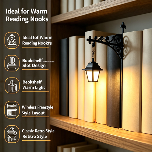 Library Lantern-Decorative Bookshelf Lighting