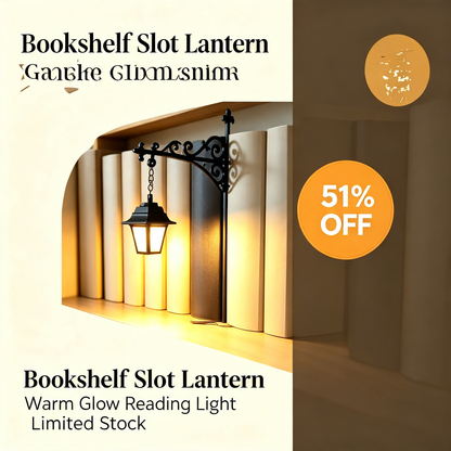 Library Lantern-Decorative Bookshelf Lighting