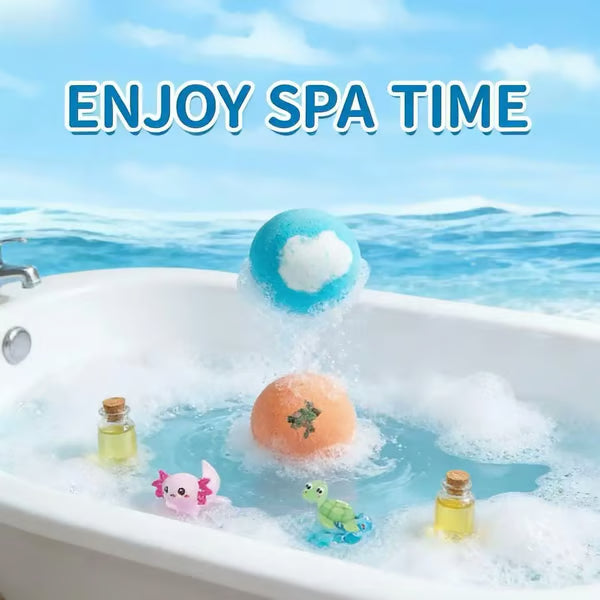 🛁 60% OFF |🌊 Ocean Theme Bath Bombs | Foamy Bath Time & Fun Gift Idea ✨