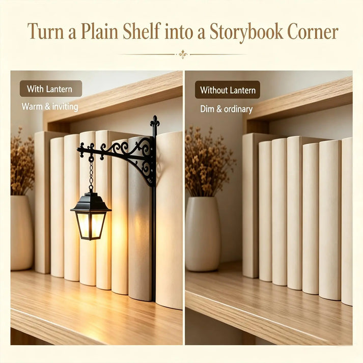 Library Lantern-Decorative Bookshelf Lighting