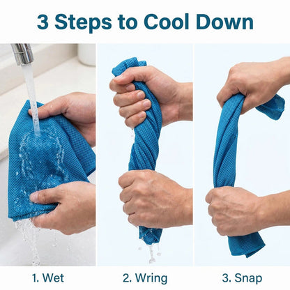 🔥Colding Sweat Towel You Can Use Anywhere, Anytime! Reusable Soft Absorbent Cooling Portable