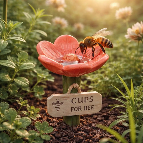 ⏳Limited-time 81% off🐝Flower-Shaped Bee Watering Station💧