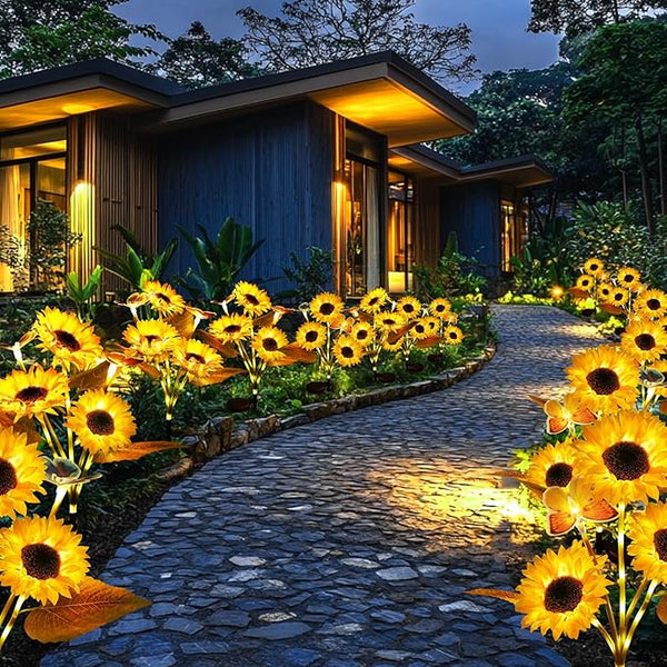 ⏳Limited-time 50% off🌞Solar LED Sunflower Garden Lights-29.6inch/75cm 2