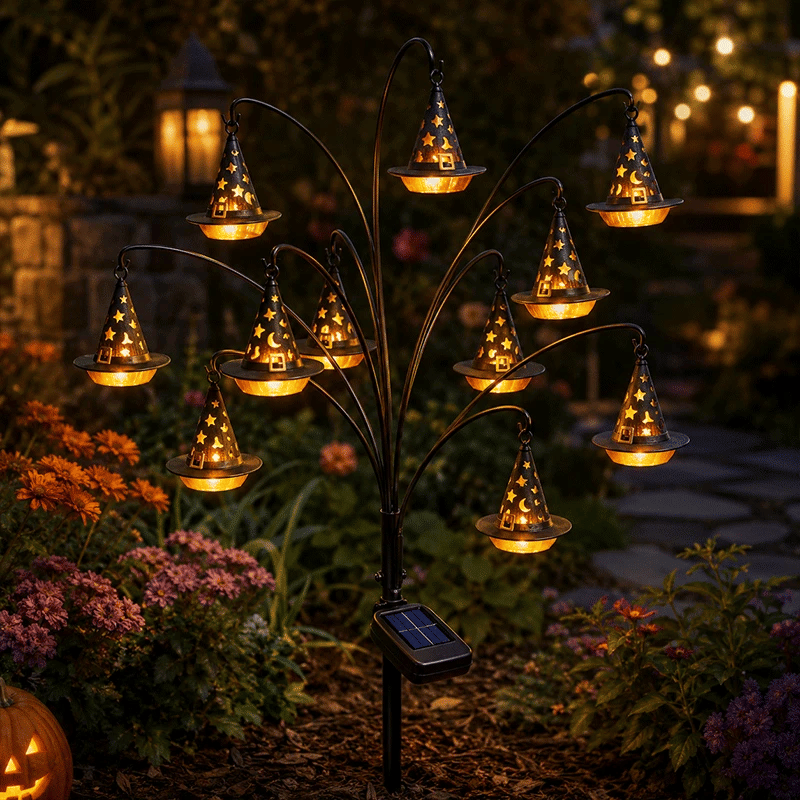🔥 Limited Time 51% OFF 🎃✨ Halloween Solar Tree Stump Light – Add Spooky Magic to Your Garden Night! 👻🌙