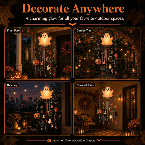 Haunted Glow Ghost Wind Chime