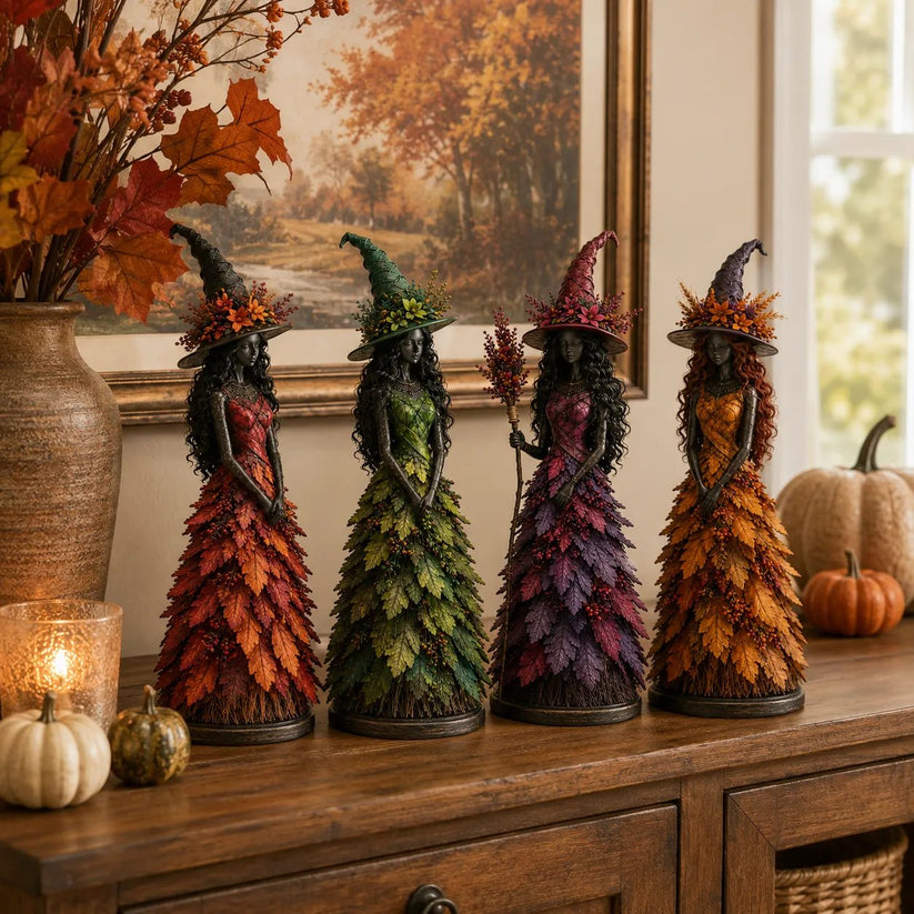 💥LAST DAY 56% OFF - 🧙 Enchanted Autumn Witch Figurine