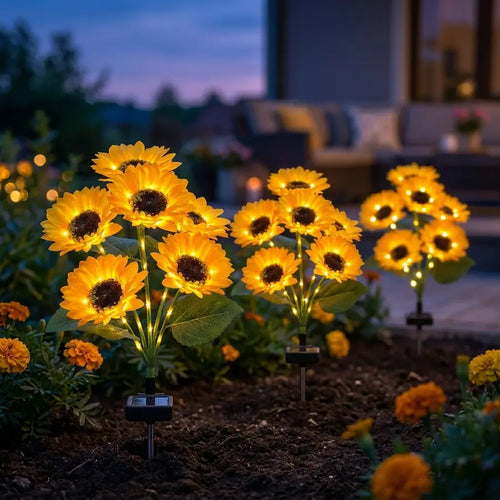 ⏳Limited-time 50% off🌞Solar LED Sunflower Garden Lights-29.6inch/75cm 2