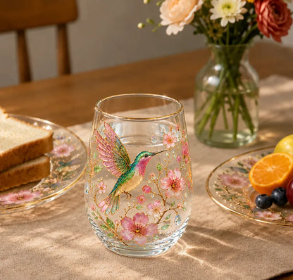 🌸🌱 Limited Edition 2026 Garden Morning Bliss Glass Tea Cup ☀️☕