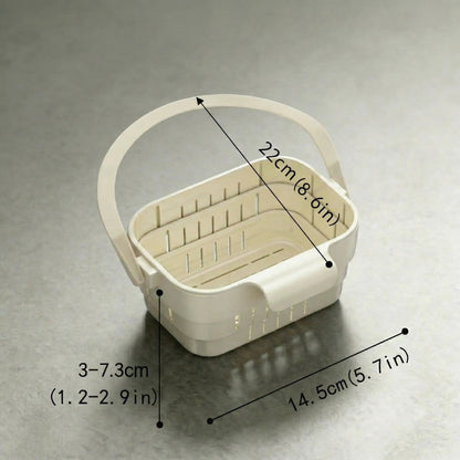 AA Foldable Hanging Kitchen Sink Drain Basket, Stainless Steel Kitchen Accessories - Hands-Free Hygienic Design, High-Efficiency Anti-Clog System, Tool-Free Installation, Slim Space-Saving, Easy-Clean, Low-Maintenance Strainer Kitchenware