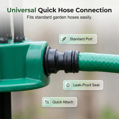 Lawn Sprinkler Roof Cooling Sprinkler 360 Degree Garden Automatic Multi-head Sprinkler