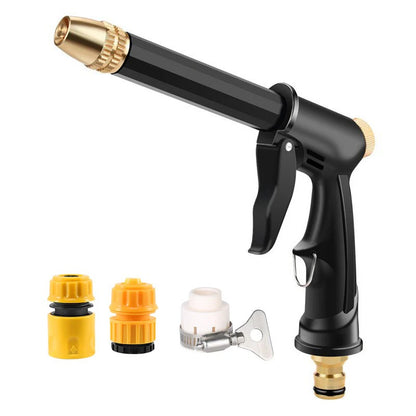 High-pressure car wash water gun for home use, powerful booster nozzle with large water flow for washing cars and cleaning the ground, multifunctional water gun