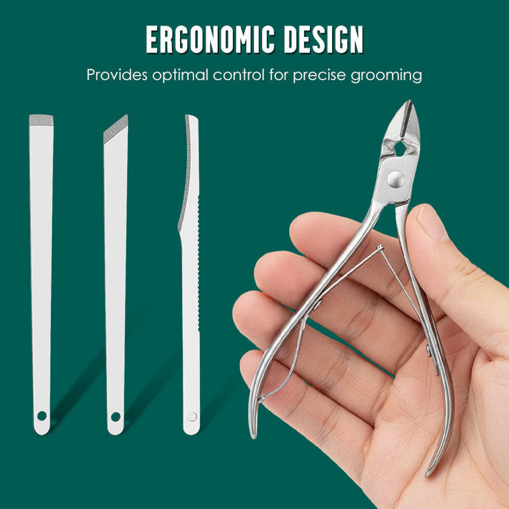 💥Christmas Sale 50% OFF💥Stainless Steel Manicure Sets with PU Leather Case