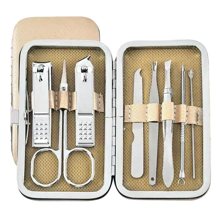 💥Christmas Sale 50% OFF💥Stainless Steel Manicure Sets with PU Leather Case