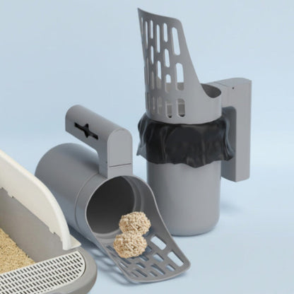 Cat Litter Scoop With Integrated Trash Can – Efficient Sifting & Large Capacity – Hygienic Essential