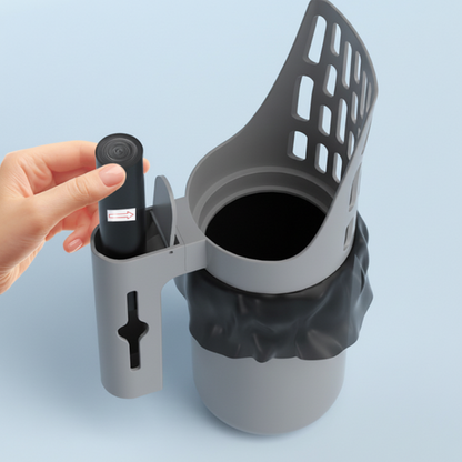 Cat Litter Scoop With Integrated Trash Can – Efficient Sifting & Large Capacity – Hygienic Essential