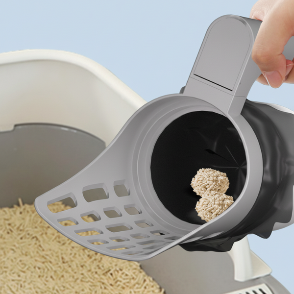 Cat Litter Scoop With Integrated Trash Can – Efficient Sifting & Large Capacity – Hygienic Essential
