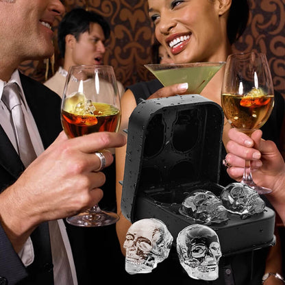 DIY Halloween Silicone Skull Ice Cube Tray