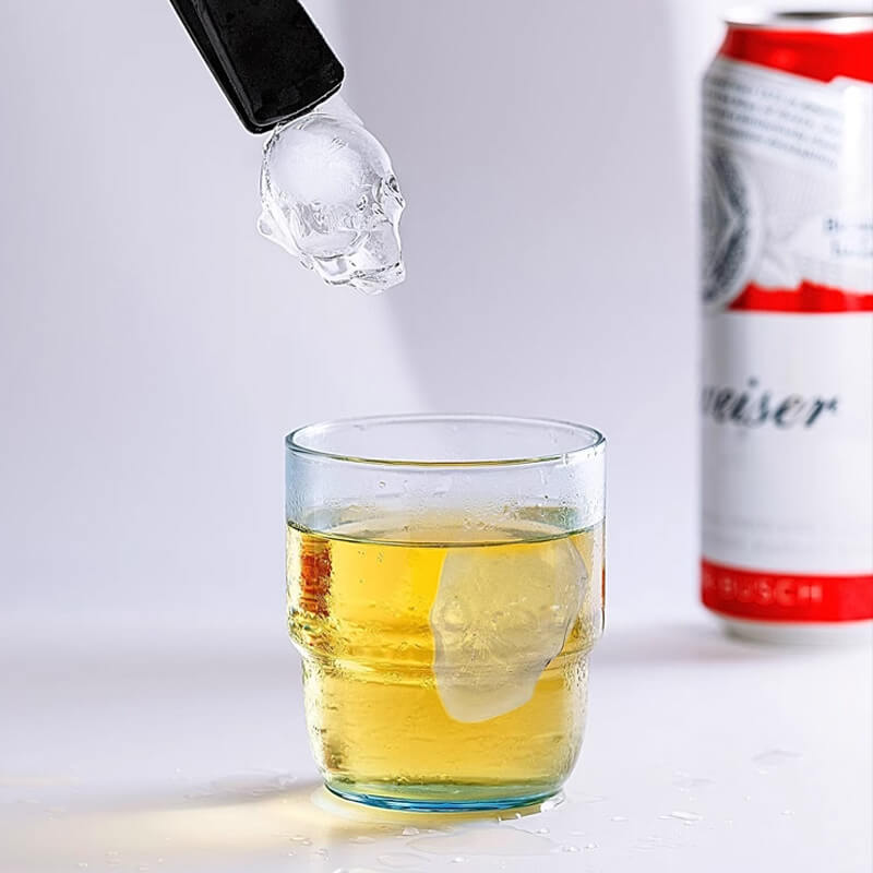 DIY Halloween Silicone Skull Ice Cube Tray