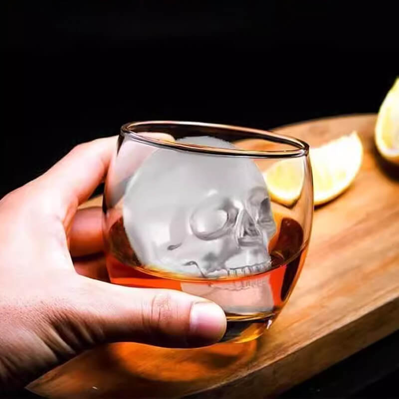 DIY Halloween Silicone Skull Ice Cube Tray