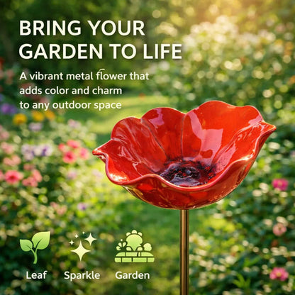 💖🎁LAST DAY SALE !🔥50K+ SOLD!🐦Handmade Metal Flower Garden Stake
