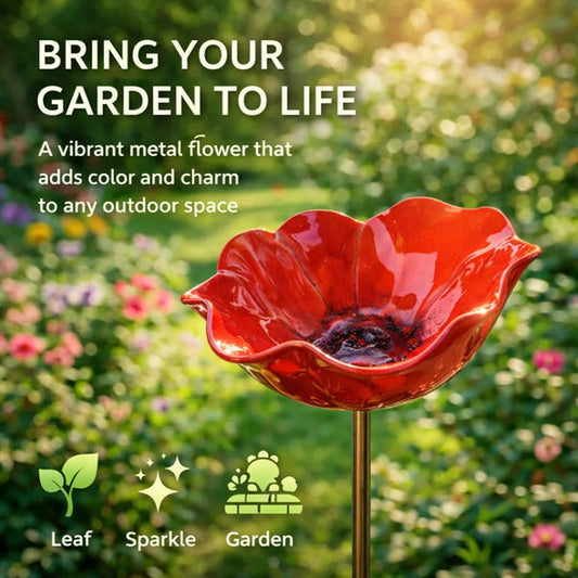 💖🎁LAST DAY SALE !🔥50K+ SOLD!🐦Handmade Metal Flower Garden Stake