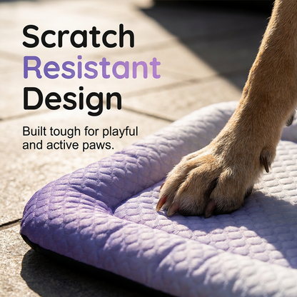 Pet Cooling Mat For Dogs & Cats  Naturally Cool Ice-Silk Pad Breathable, Washable & Soft  For Floors, Sofas & Car Travel Multiple Sizes Gradient Colours