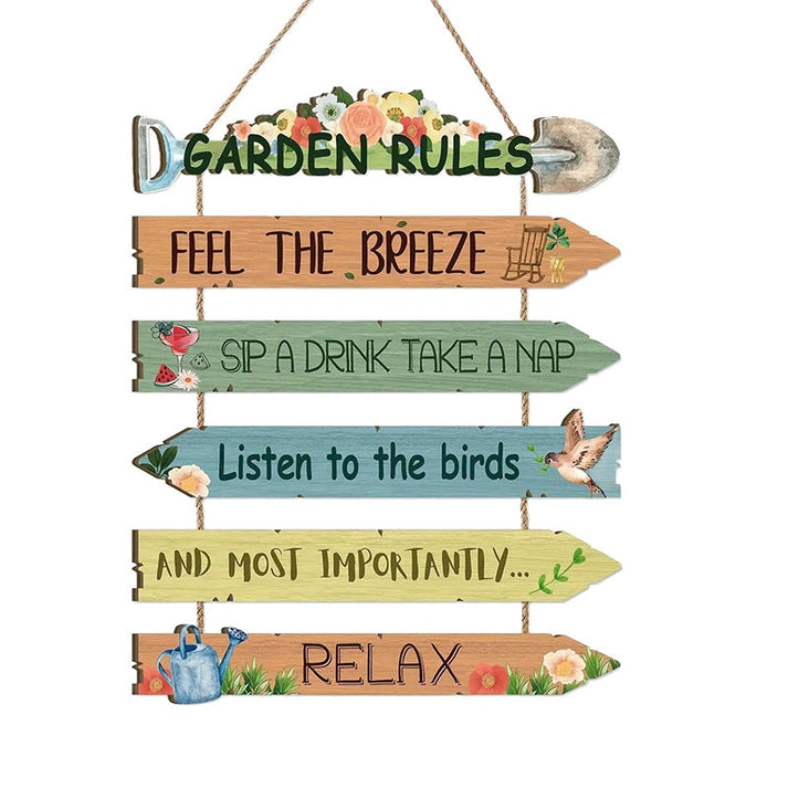 ⏳Limited-time 48% off⏰Rustic Wooden Garden Hanging Sign Wall Decor Plaque