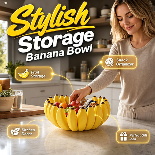 Creative Banana Shape Fruit Bowl