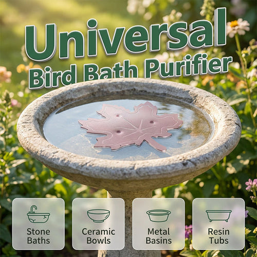 Universal Fit Bird Bath Cleaner Wildlife-Safe Leaf Purifier For Fresh, Clear Water In Any Garden Basin | Rust-Resistant & Low Maintenance