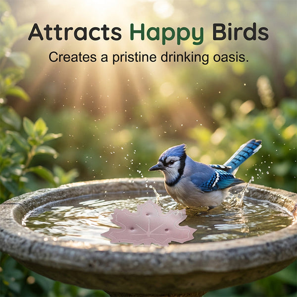 Universal Fit Bird Bath Cleaner Wildlife-Safe Leaf Purifier For Fresh, Clear Water In Any Garden Basin | Rust-Resistant & Low Maintenance