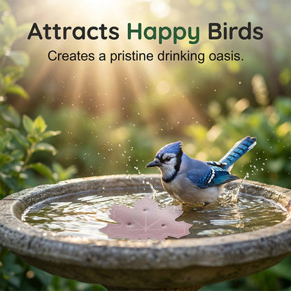 Universal Fit Bird Bath Cleaner Wildlife-Safe Leaf Purifier For Fresh, Clear Water In Any Garden Basin | Rust-Resistant & Low Maintenance