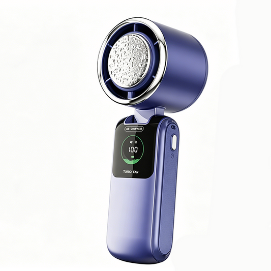 Foldable Handheld Fan With Semiconductor Cooling Plate
